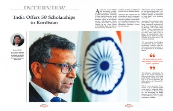 Ambassador Prashant Pise's interview published by the Kurdistan Chronicle. Indian CG in Erbil also explained the activities undertaken by the Consulate.