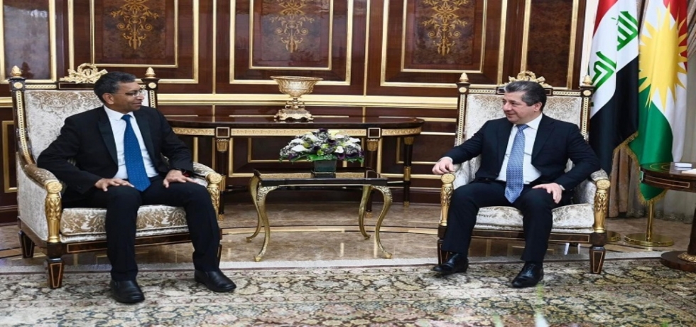  Ambassador Prashant Pise met H.E. Mr. Masrour Barzani, Prime Minister of the Kurdistan Regional Government (KRG) on June 04.