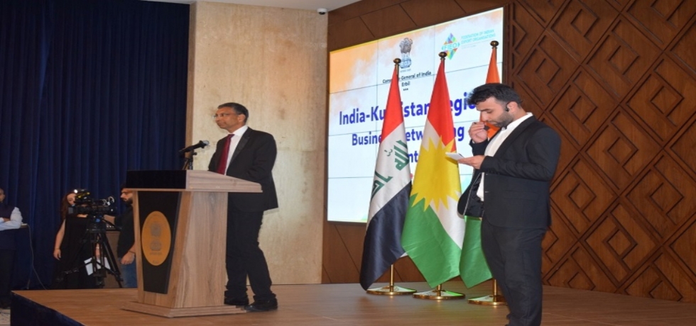 Ambassador Prashant Pise participated in the formal inauguration ceremony of 'India-Kurdistan Region Business Networking event' held on 03-04 June, 2024 in Erbil.