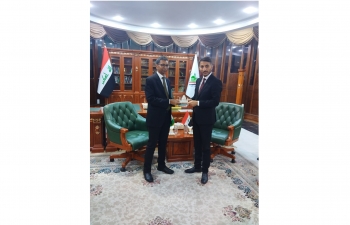 Ambassador Prashant Pise met with H.E. Mr. Yousif Makki Gannawi, Governor of Al-Najaf Al-Al-Ashraf on June 12, 2024, During the meeting, issues of bilateral interest were discussed.
