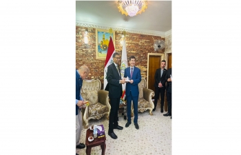 Ambassador Prashant Pise met with H.E. Mr. Hussein Al Eissawi, Chairman of Provincial Council of Al-Najaf Al-Al-Ashraf on June 12. During the meeting, issues of bilateral interest were discussed.