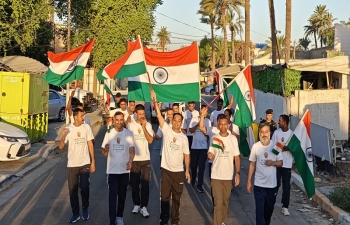 Embassy of India, Baghdad organized a 'Peace Walk' on 02 October, on the occasion of 'Gandhi Jayanti