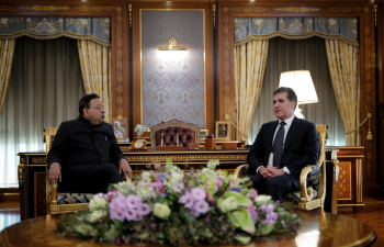 On January 28, Ambassador Soumen Bagchi called on H.E. Mr. Nechirvan Barzani, President of Kurdistan Regional Government.